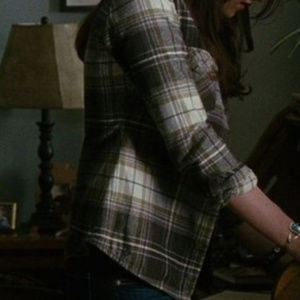 ISO TNA Green and White Plaid Button Down Shirt